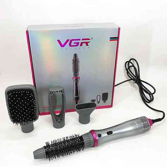 Багатофункціональний гребінець з гарячим повітрям 4в1, Фен з регулюванням температури і потоку повітря WL-47 Київ