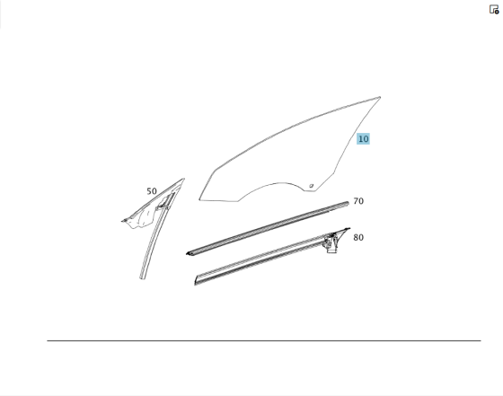 Mercedes-Benz  A1177250110 Скло передніх лівих дверей CLA Shooting Brake X117 CLA C117 Одеса