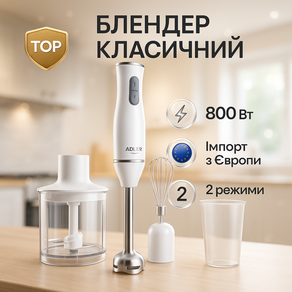 Блендер с защитой от разбрызгивания, Блендер для твердых ингредиентов Кухонный с терками CL-34 Львов - изображение 3