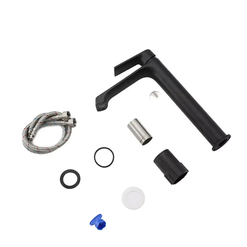 Смеситель для раковины высокий Frap F1071-26 черный Киев - изображение 4