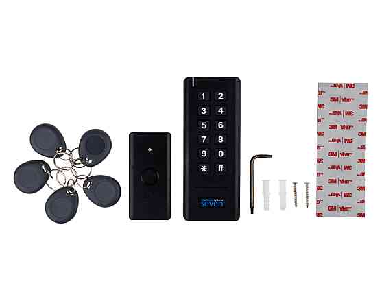 Бездротовий комплект контролю доступу SEVEN LOCK SL-7708 black Київ