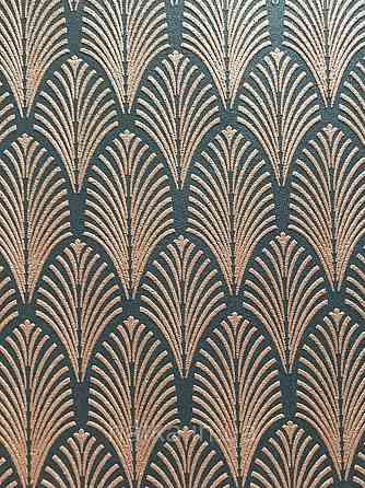 Шпалери флізелінові AS Creation Pop style 0.53х10 орнамент чорний із золотом мед'ю Київ