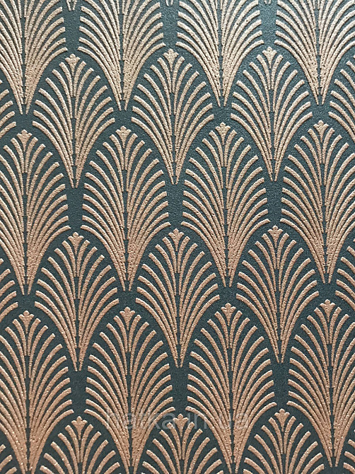 Шпалери флізелінові AS Creation Pop style 0.53х10 орнамент чорний із золотом мед'ю Київ - фото 4