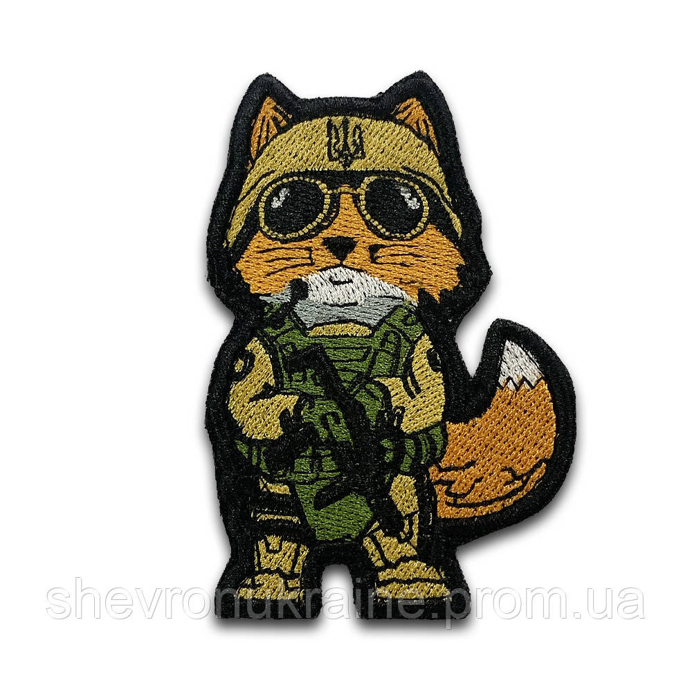 Шеврон Лисица (Форма контурная. На липучке) Размер 9x6см Киев - изображение 5