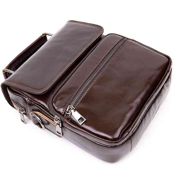 Сумка мужская мессенджер Vintage 20412 Коричневая Киев