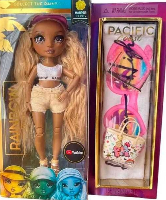 Кукла Рэйнбоу Хай Харпер Сенд пляжная серия Rainbow High. Харьков - изображение 5