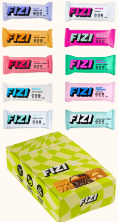 Набір протеїнових батончиків FIZI Variety Box 10x45g Київ