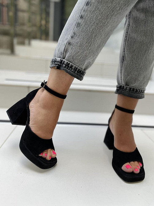 SANTINI Босоніжки жіночі SANTINI 212184-21 чорні (літо, замша натуральна) (5108) Коломия - фото 8