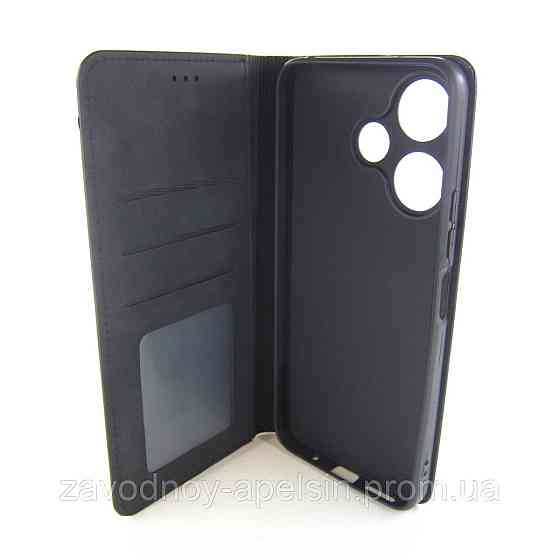 Чохол-книжка Xiaomi Redmi 13 Захист камери (чорний) Одеса
