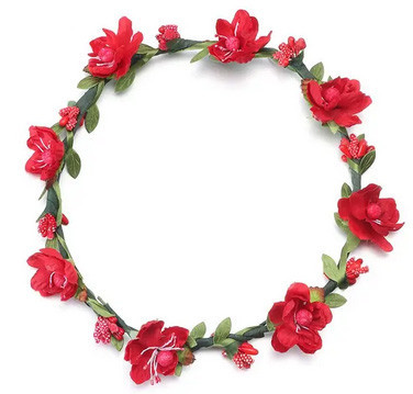 Венок на голову Цветы красные Киев - изображение 1