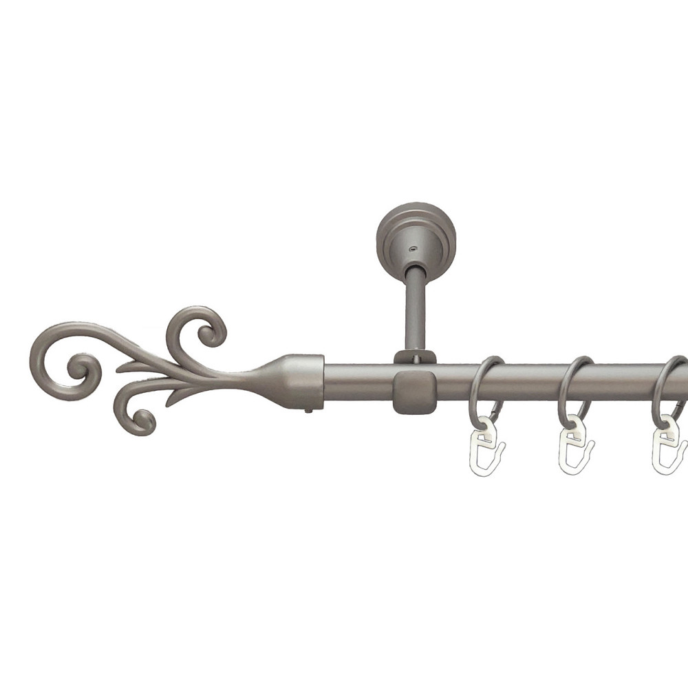 Карниз Orvit Фала металевий однорядний відкритий Сатин 16 мм 160 см (6091391) Львів - фото 1