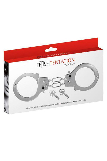 Наручники Fetish Tentation Soft adjustable metal wrist cuffs Sex Aura Київ - фото 4