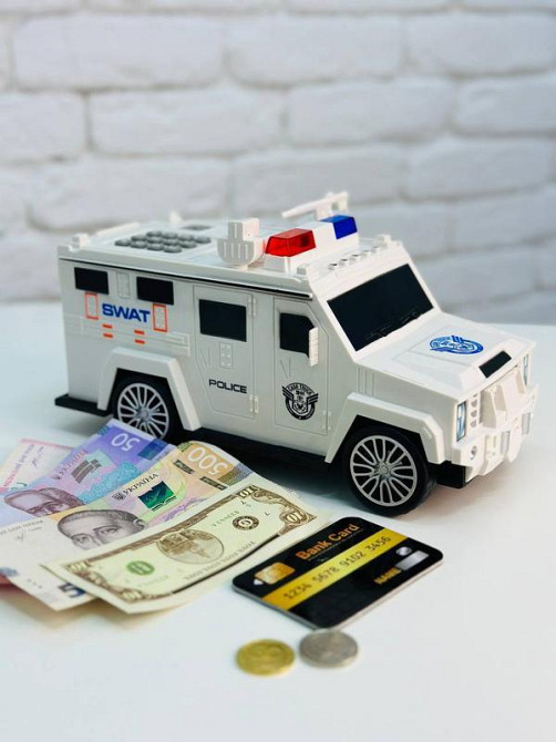 Скарбничка/ сейф "Машина" біла Київ - фото 2