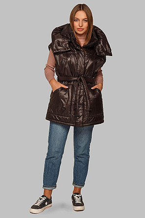МОДНЫЙ ЖИЛЕТ АЛИСА ИЗ ПЛАЩЕВКИ С ПОЯСОМ . S-XL р. Киев - изображение 10