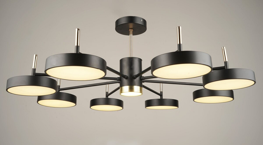 SIRIUS Люстра стельова світлодіодна Sirius B N4192/8 BK+FGD Киев - изображение 1