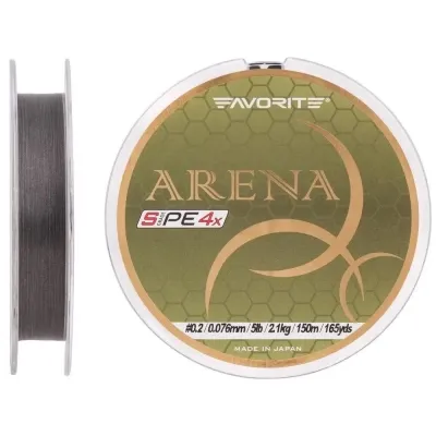 Шнур Favorite Arena PE 4x 150m 0.2/0.076mm 5lb/2.1kg Silver Gray (1693.10.89) Вінниця