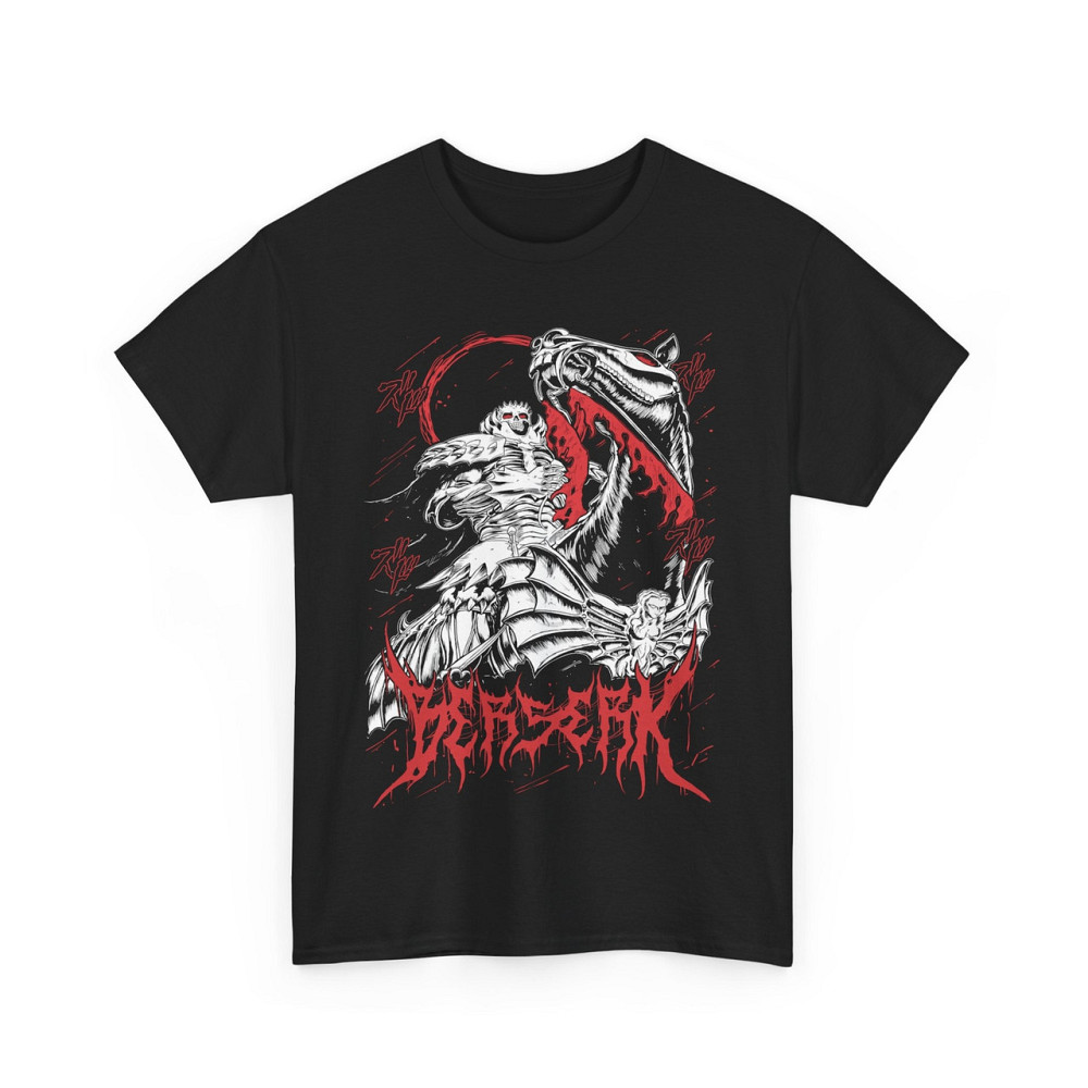 Футболка чоловіча з аніме принтом Берсерк Аніме Гутс Манга оверсайз (S/M/L) Чорний AnimeJ0452 Дніпро - фото 4