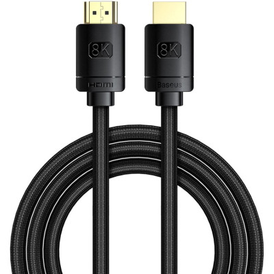 Кабель мультимедийный HDMI to HDMI 1.0m V2.1 Baseus (CAKGQ-J01) Винница - изображение 1