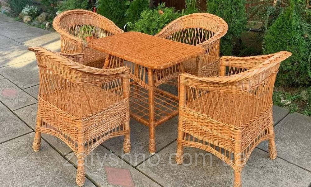 Плетені меблі з низькою спинкою Київ - фото 7