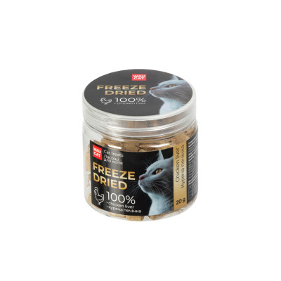 Лакомство для котов Waucat Treats Freeze dried Куриная печень 20 г (2005) Винница - изображение 2