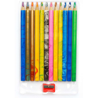 Карандаши цветные Школярик Джамбо Радуга С точилкой 12 цветов (312118002-UA) Винница - изображение 2