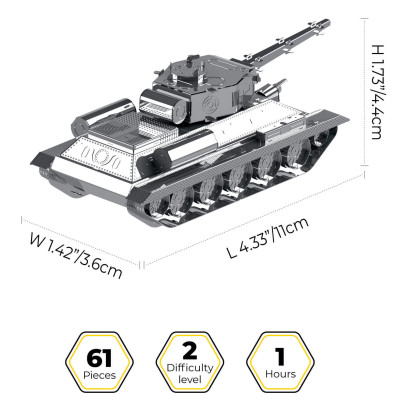 Конструктор Metal Time коллекционная модель T-34/85 (MT071) Винница - изображение 2