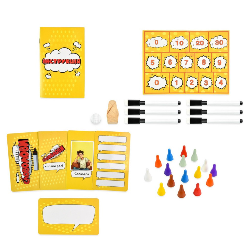 Настільна гра "Словолови" 30826 картки для написання 6 штук Вінниця - фото 6
