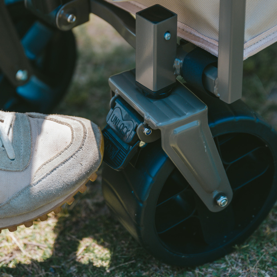 Складаний легкий кемпінговий візочок Naturehike CNK2350JJ012, 50 л, чорний Київ - фото 6