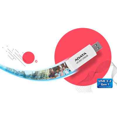 USB флеш накопичувач ADATA 64GB UC310 Black USB 3.0 (UC310-64G-RBK) Вінниця