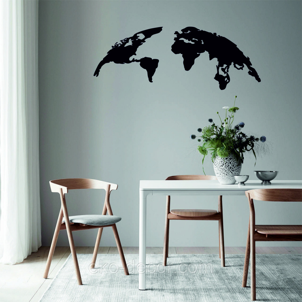 Декоративное настенное Панно «Земля», Декор на стену 110*41 см, Черный Киев - изображение 7