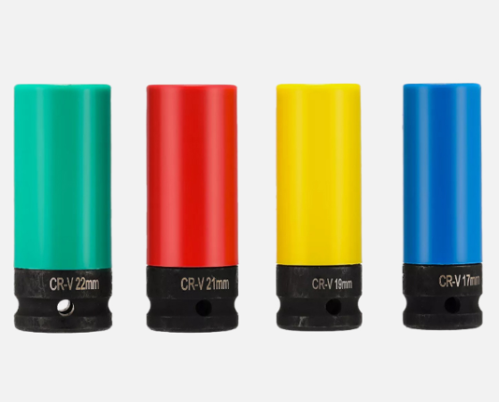 Набор удлиненных головок для колесных гаек 17-22мм в кейсе Киев