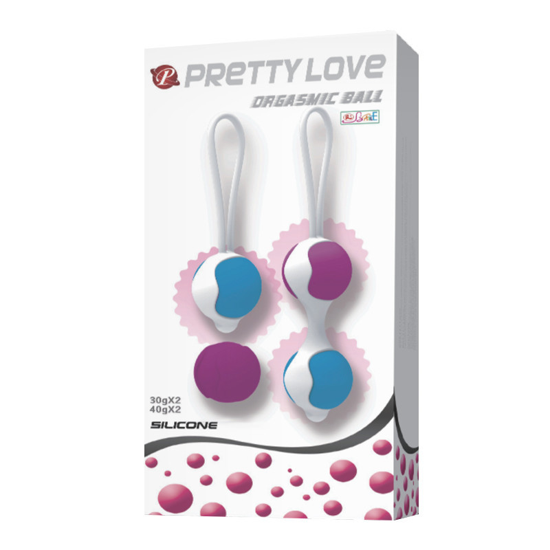 Вагинальные шарики Pretty Love Orgasmic Ball силиконовые, разноцветные, 2 шт Sex Aura Киев - изображение 9