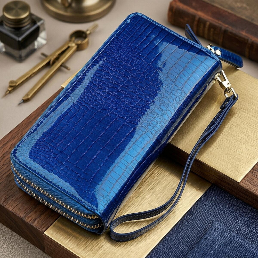 Кошелек женский ST Leather 18447 (S5001A) на молнии Синий Киев - изображение 10
