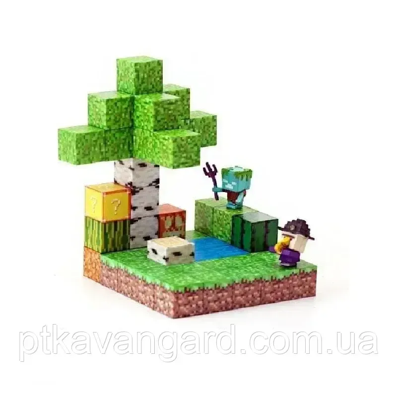 Конструктор магнітний майнкрафт 48 кубики магнітні блоки Dream World LZCK 005 Хмельницький - фото 5