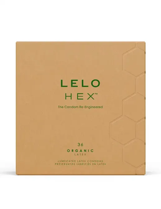 Презервативи LELO HEX Condoms Organic 36 Pack, тонкі та суперміцні Львів - фото 1
