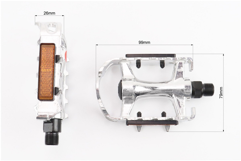 Педалі CITY 9/16" (106x63x26mm) алюмінієві, NWL-108 Київ - фото 2