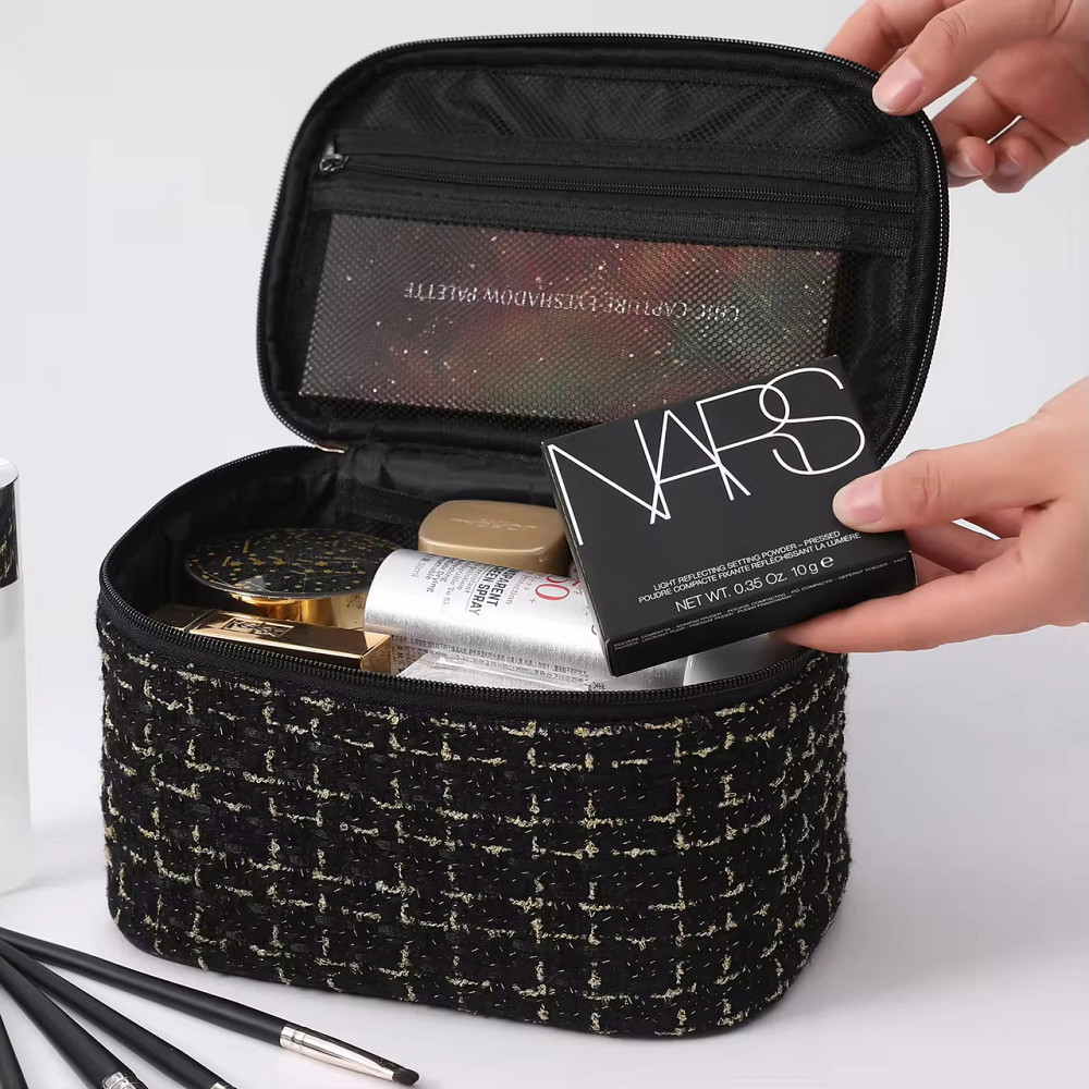 Косметичка женская винтажная, дорожная, черная Каменец-Подольский - изображение 4