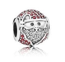 Срібна намистина Пандора  "Веселе Різдво Санта-Клауса" 796385CZR MasterSem Київ - фото 1