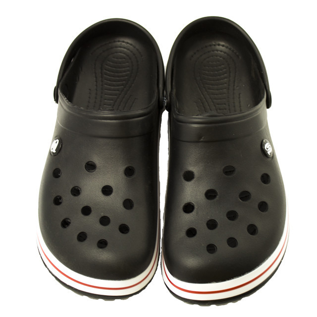 Крокси чоловічі сабо з великими дірками та підвищеною легкістю "Like Crocs" чорні Одеса - фото 7