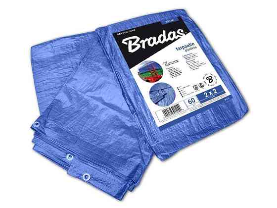 Тент 8х12м синій 60гр/м2 посилений BLUE PL8/12 ТМ BRADAS Київ