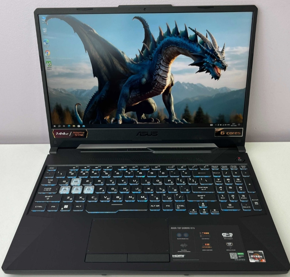 Ноутбук: ASUS TUF 144Hz Ryzen 5 4600H GTX 1650 4 Gb 16Gb SSD 512 Gb Київ - фото 1