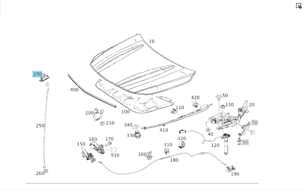 Mercedes-Benz  A2468870103 Втулка на капоті для опори CLA Shooting Brake X117 CLA C117 GLA X156 A-class W176 B-class W242 B-class W246 Одеса - фото 2