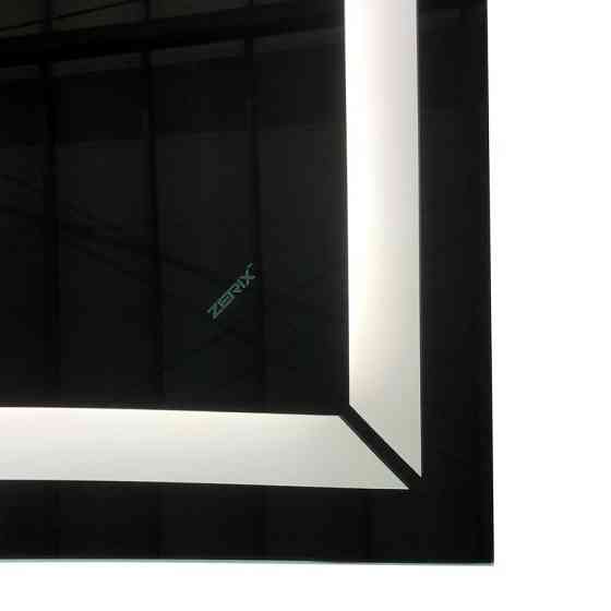 Зеркало Zerix Kubix MR04-80x60-REVERSE с LED Touch, Anti-fog, диммером, регулятором яркости (ZX6054) Киев