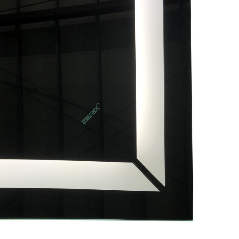 Зеркало Zerix Kubix MR04-80x60-REVERSE с LED Touch, Anti-fog, диммером, регулятором яркости (ZX6054) Киев - изображение 3
