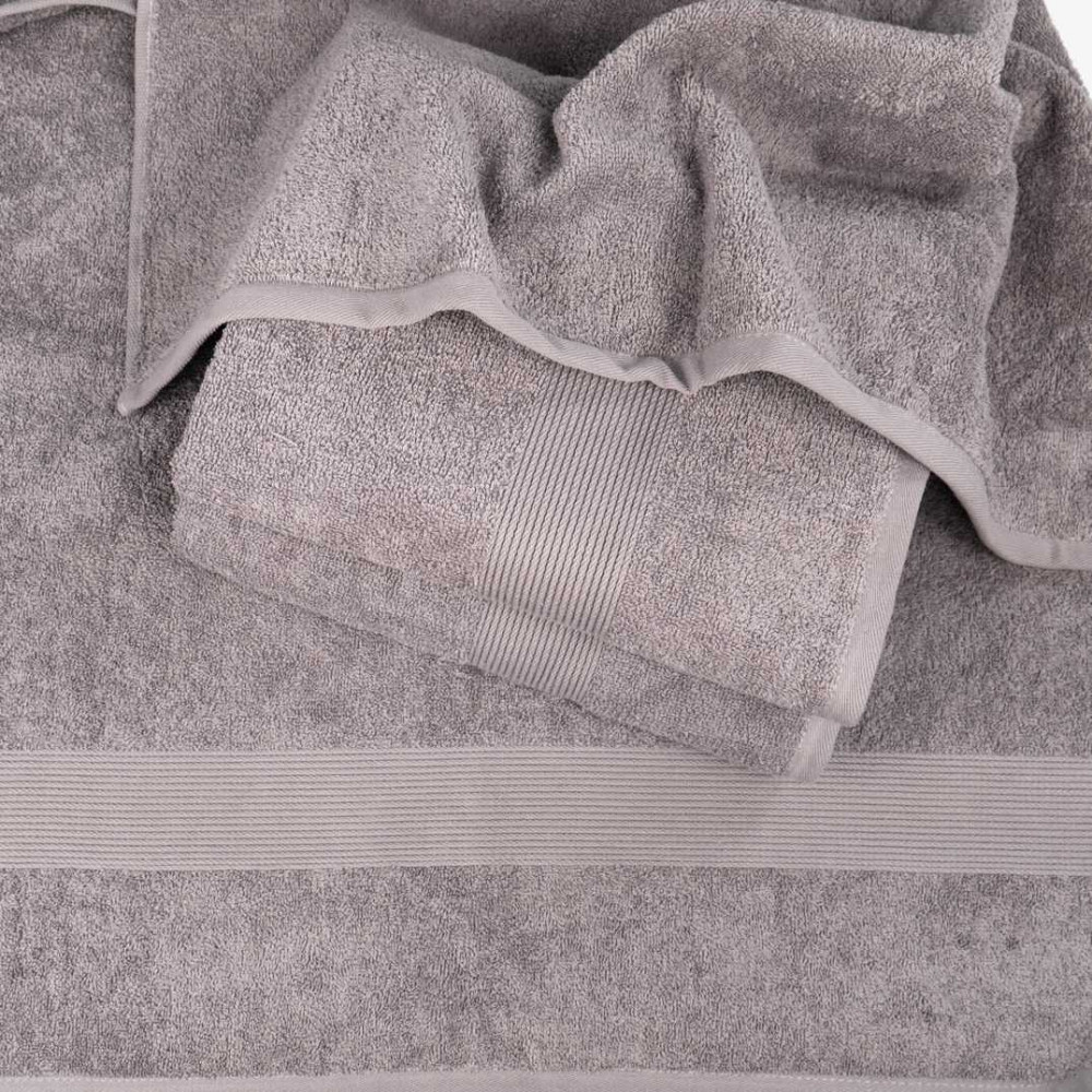 Набір махрових рушників з Бордюром 3шт GM Textile 50х90см, 50х90см, 70х140см 400г/м2 (Кавовий) Суми - фото 3