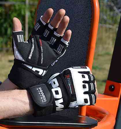 Рукавички для фітнесу Power System PS-2700 No Compromise Black/White L Кам'янське