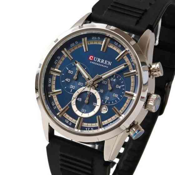 Годинник чоловічий наручний кварцовий Curren Flag Rubber Strap (2 ремінці) Вінниця