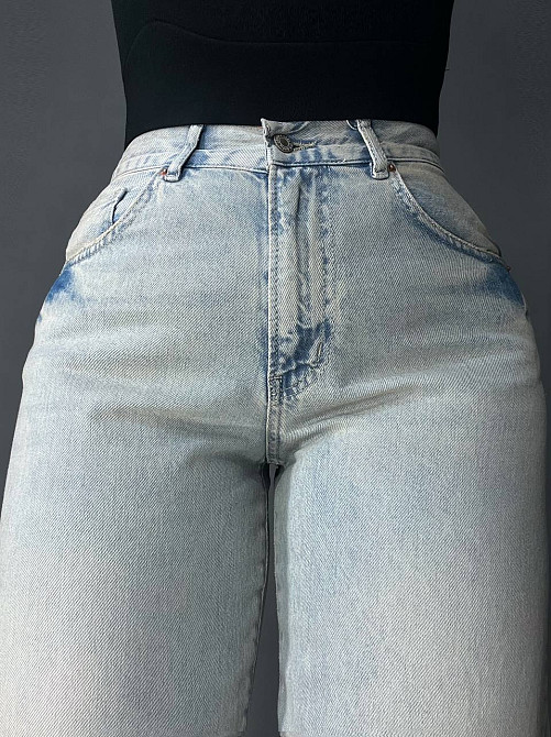 Джинсы женские Its Basic 3146 Loose Fit Tint прямые высокая посадка светло-голубые, светло-голубой,  Одесса - изображение 5