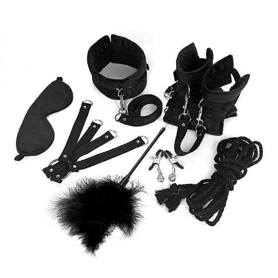 BDSM-набір Art of Sex – Soft Touch BDSM Set, чорний, 9 предметів Sex Aura Київ