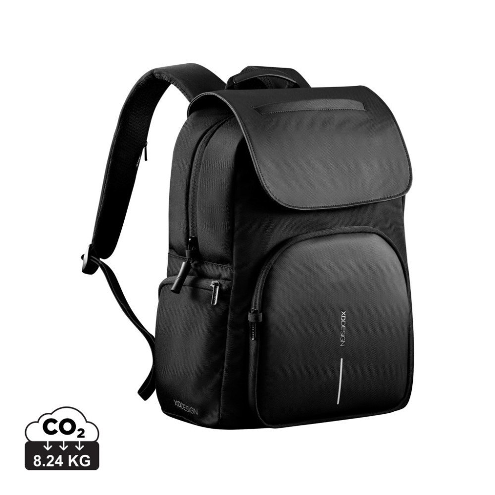 Рюкзак міський XD Design Soft Daypack 16 л із захистом від крадіжок і порізів (Чорний) Вінниця - фото 14